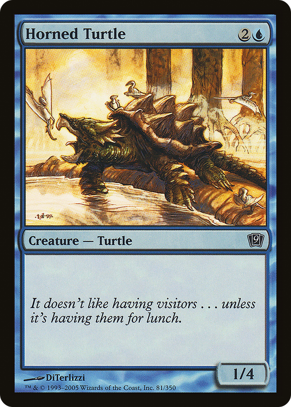 Horned Turtle (9ED-081) - 9th Edition