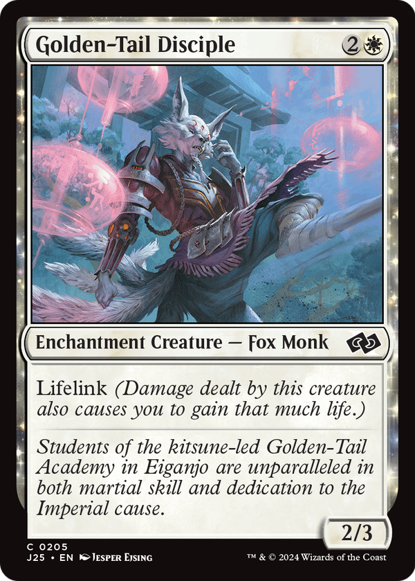 Golden-Tail Disciple (J25-205) - Foundations Jumpstart: (enchantment)