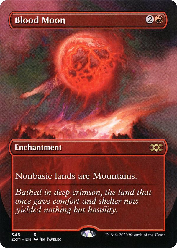 Blood Moon (Borderless) (2XM-346) - Double Masters Foil