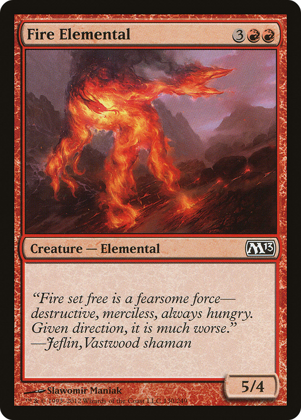Fire Elemental (M13-130) - Magic 2013 Foil