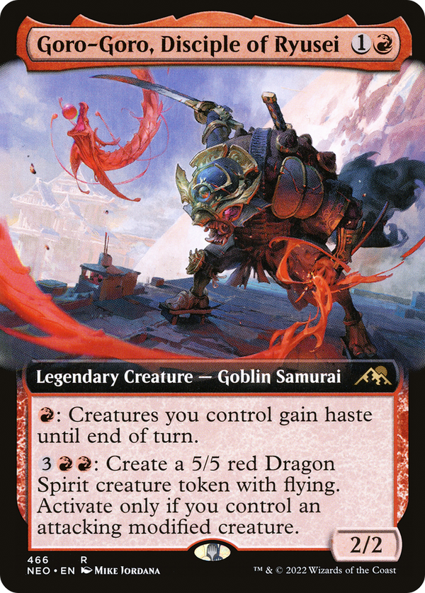 Goro-Goro, Disciple of Ryusei (Extended Art) (NEO-466) - Kamigawa: Neon Dynasty: (Extended Art) Foil