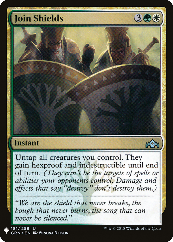 Join Shields (LIST-GRN-181) - The List