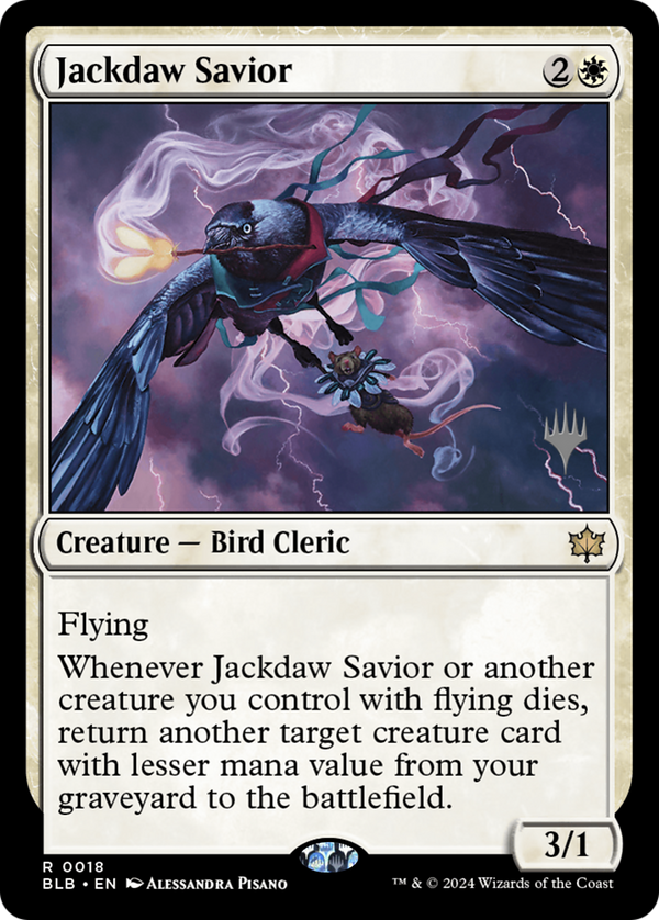 Jackdaw Savior (PPBLB-018) - Bloomburrow Promos
