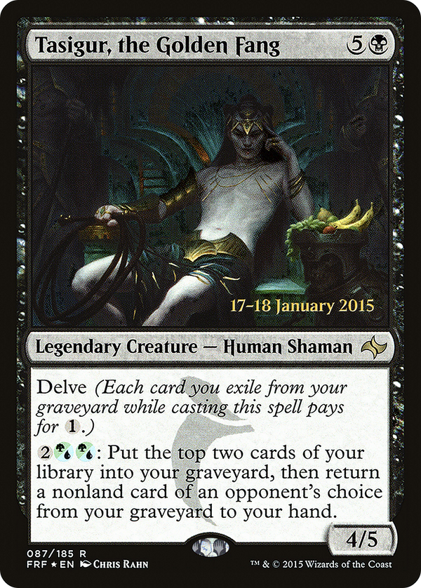 Tasigur, the Golden Fang (PRE-87S) - Fate Reforged Promos Foil