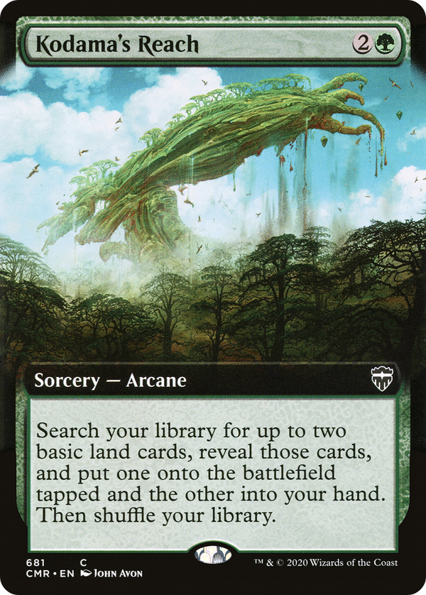 Kodama's Reach (Extended Art) (CMR-681) - Commander Legends: (Extended Art) Foil