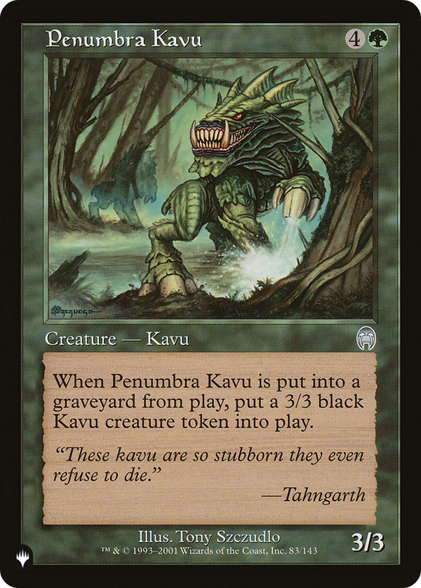 Penumbra Kavu (LIST-APC-83) - The List