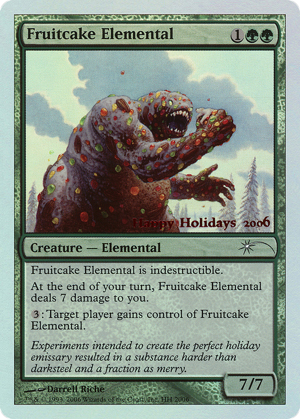 Fruitcake Elemental (SPECIAL-006) - Happy Holidays Foil