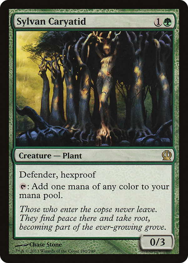 Sylvan Caryatid (THS-180) - Theros Foil