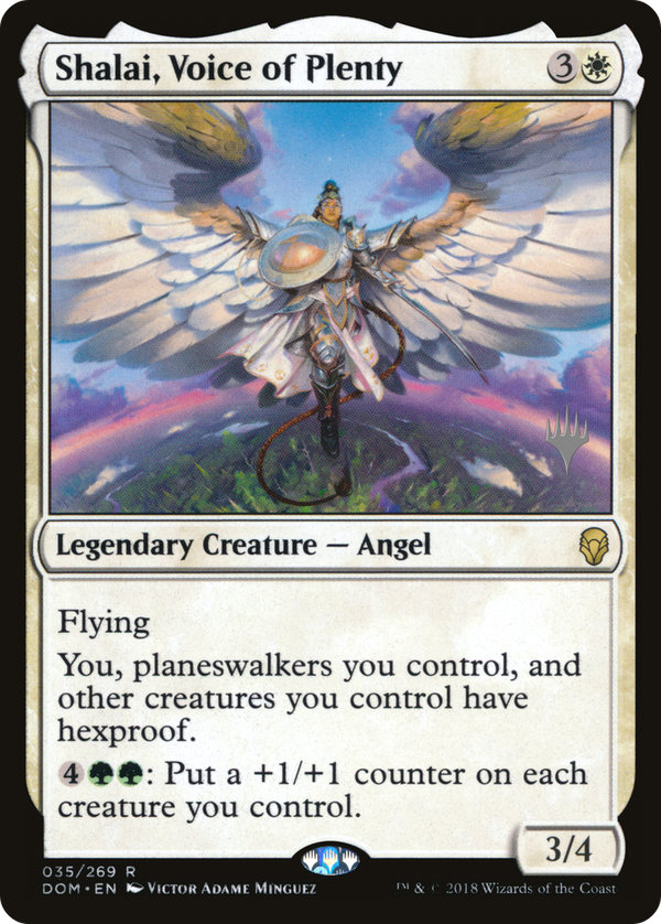 Shalai, Voice of Plenty (PPM20-035) - Dominaria Promos Foil