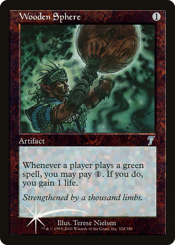 Wooden Sphere (7ED-324★) - 7th Edition