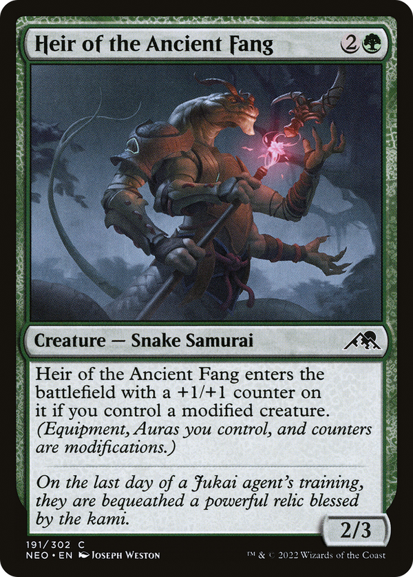 Heir of the Ancient Fang (NEO-191) - Kamigawa: Neon Dynasty