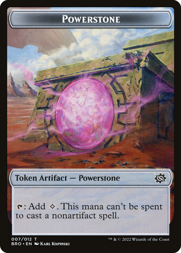 Powerstone (TBRO-007) - The Brothers' War Tokens Foil
