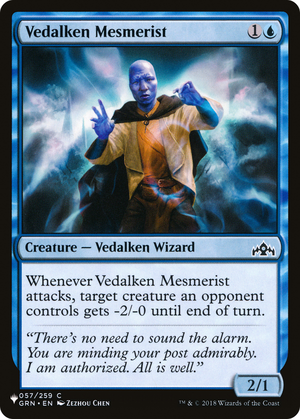 Vedalken Mesmerist (LIST-GRN-57) - The List Reprints