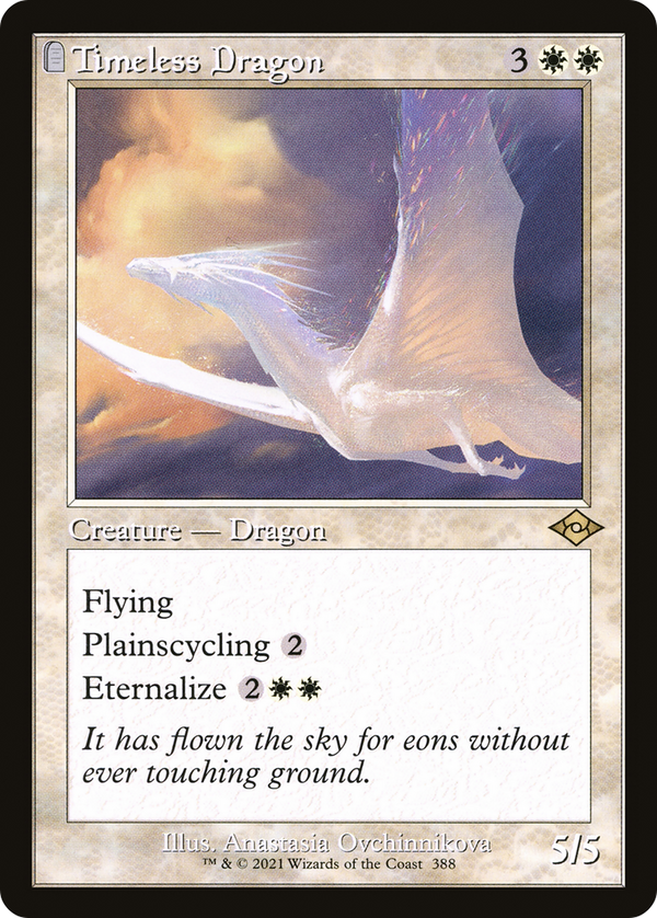 Timeless Dragon (MH2-388) - Modern Horizons 2: (tombstone) Foil