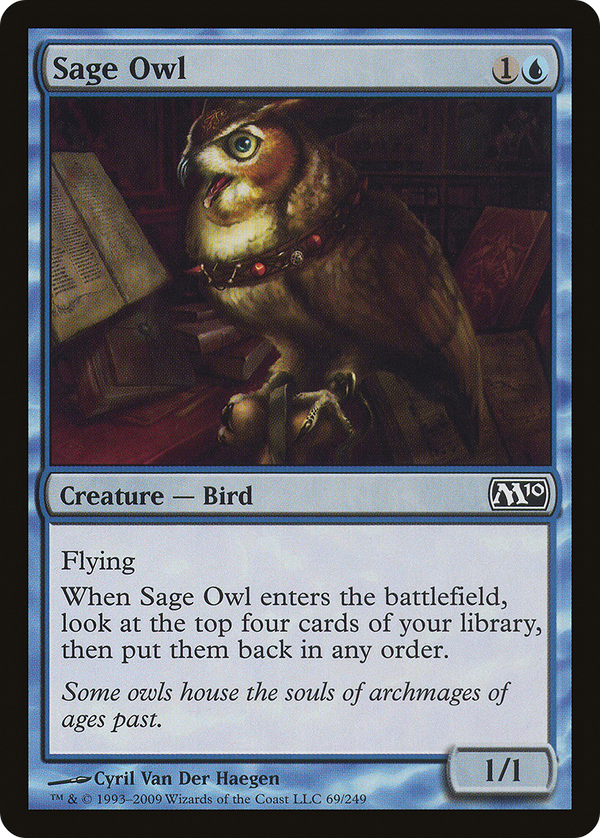 Sage Owl (M10-069) - Magic 2010