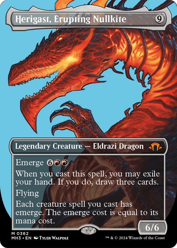 Herigast, Erupting Nullkite (Borderless) (MH3-362) - Modern Horizons 3