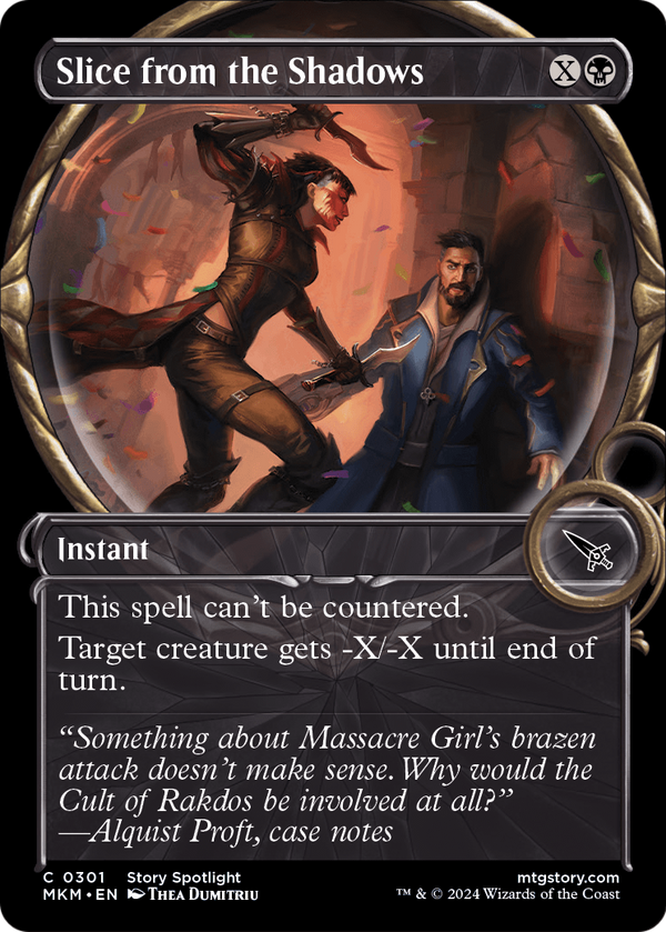 Slice from the Shadows (Showcase) (MKM-301) - Murders at Karlov Manor: (Showcase) Foil