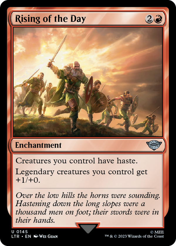Rising of the Day (LTR-145) - The Lord of the Rings: Tales of Middle-earth Foil