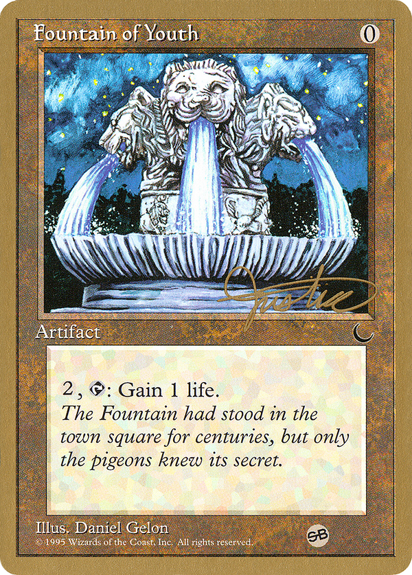 Fountain of Youth - 1996 Mark Justice (DRK) (SB) (WCD-) - Pro Tour Collector Set