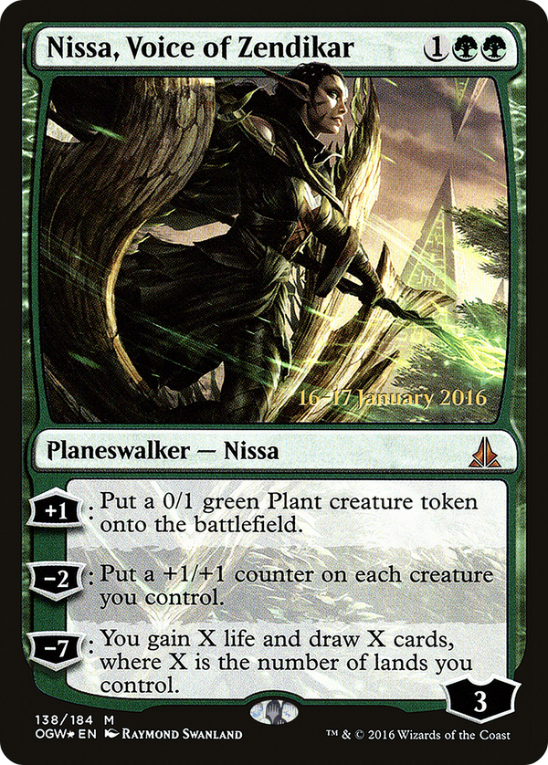 Nissa, Voice of Zendikar (PRE-138S) - Oath of the Gatewatch Promos Foil