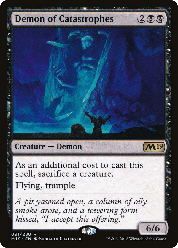 Demon of Catastrophes (M19-091) - Core Set 2019 Foil