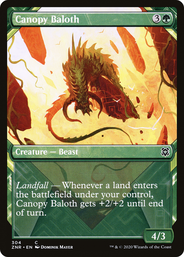 Canopy Baloth (Showcase) (ZNR-304) - Zendikar Rising: (Showcase)