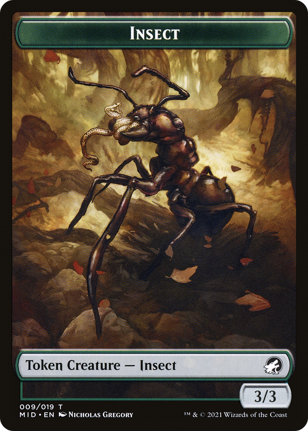 Insect (TMID-009) - Innistrad: Midnight Hunt Tokens