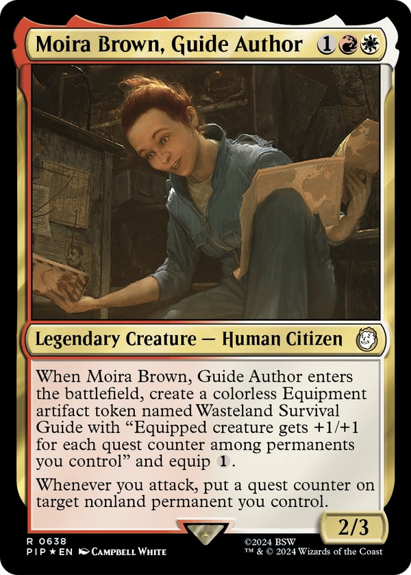 Moira Brown, Guide Author (Surge Foil) (PIP-638) - Fallout Foil
