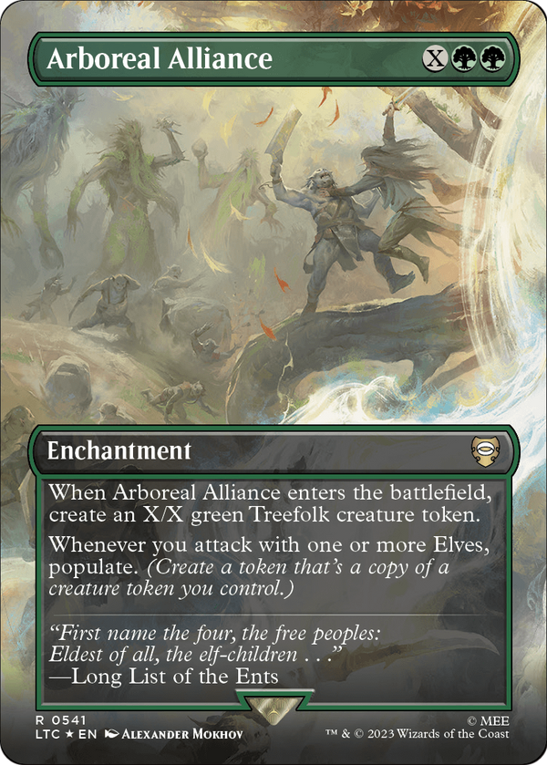 Arboreal Alliance (Borderless) (Surge Foil) (LTC-541) - Tales of Middle-earth Commander Foil