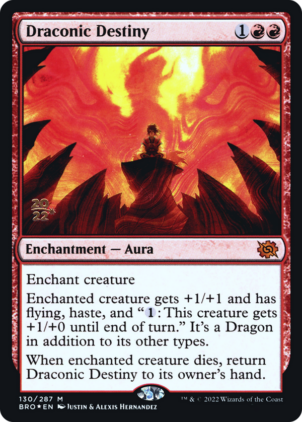 Draconic Destiny (PRE-130) - The Brothers' War Promos Foil