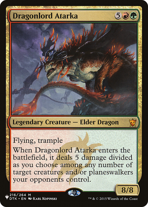 Dragonlord Atarka (LIST-DTK-216) - The List