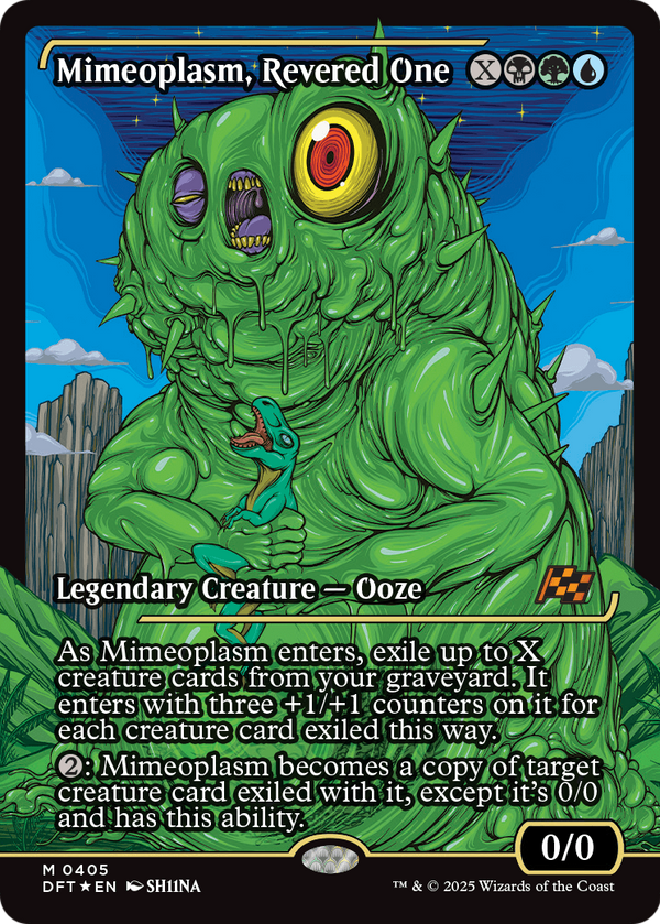 Mimeoplasm, Revered One (Showcase) (DFT-405) - Aetherdrift: (Showcase) Foil