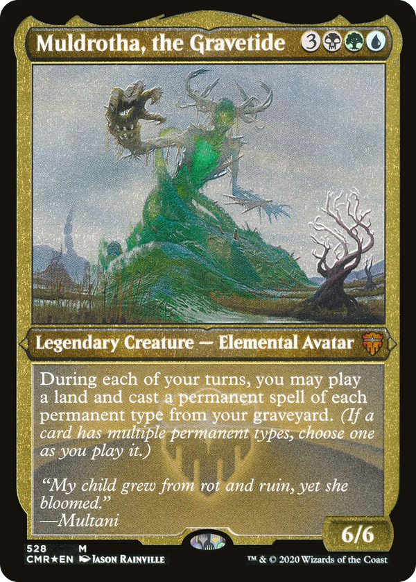 Muldrotha, the Gravetide (Foil Etched) (CMR-528) - Commander Legends Foil