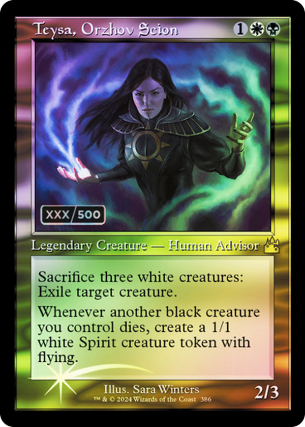 Teysa, Orzhov Scion (Retro Frame) (Serial Numbered) (RVR-386) - Ravnica Remastered Foil