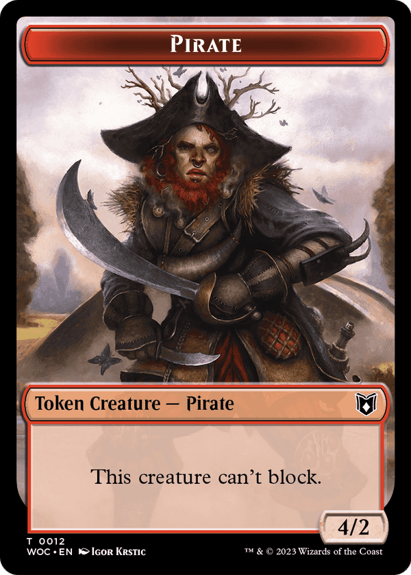 Pirate (TWOC-012) - Wilds of Eldraine Commander Tokens Foil