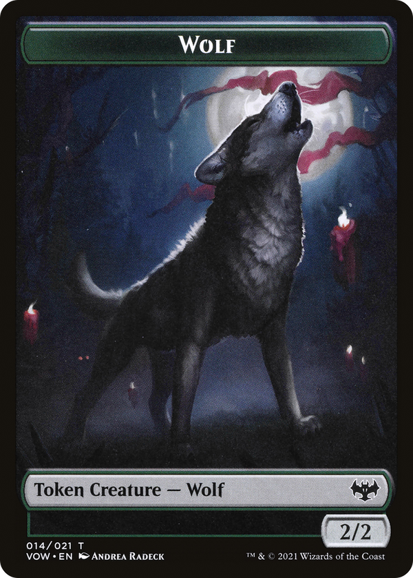 Wolf (TVOW-014) - Innistrad: Crimson Vow Tokens