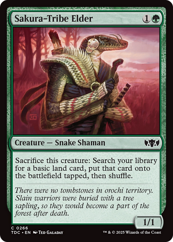 Sakura-Tribe Elder (TDC-266) - Commander: Tarkir: Dragonstorm
