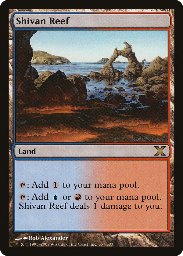 Shivan Reef (10E-357) - Tenth Edition Foil