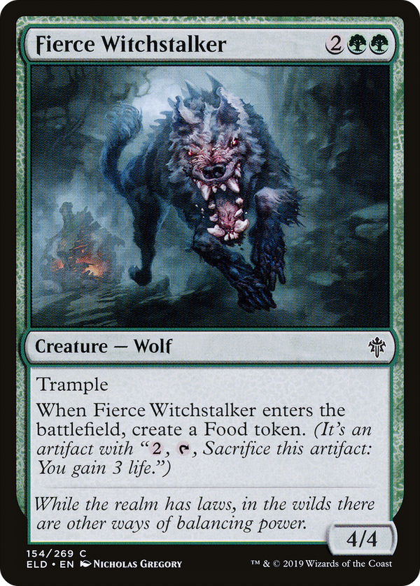 Fierce Witchstalker (ELD-154) - Throne of Eldraine