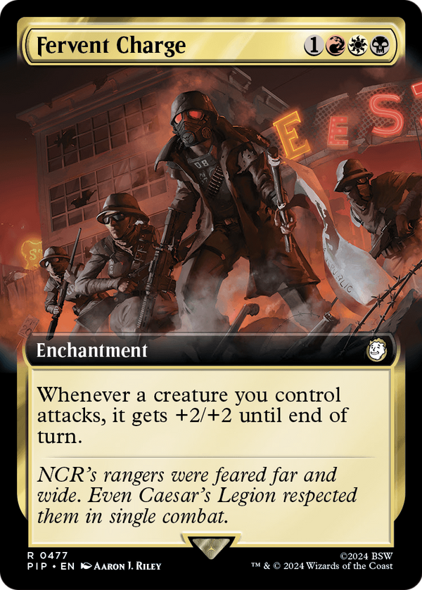 Fervent Charge (Extended Art) (PIP-477) - Fallout: (Extended Art) Foil