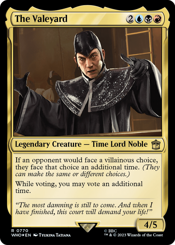 The Valeyard (Surge Foil) (WHO-770) - Doctor Who Foil