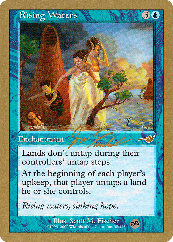 Rising Waters - 2000 Jon Finkel (NMS) (SB) (WCD-) - World Championship Decks 2000
