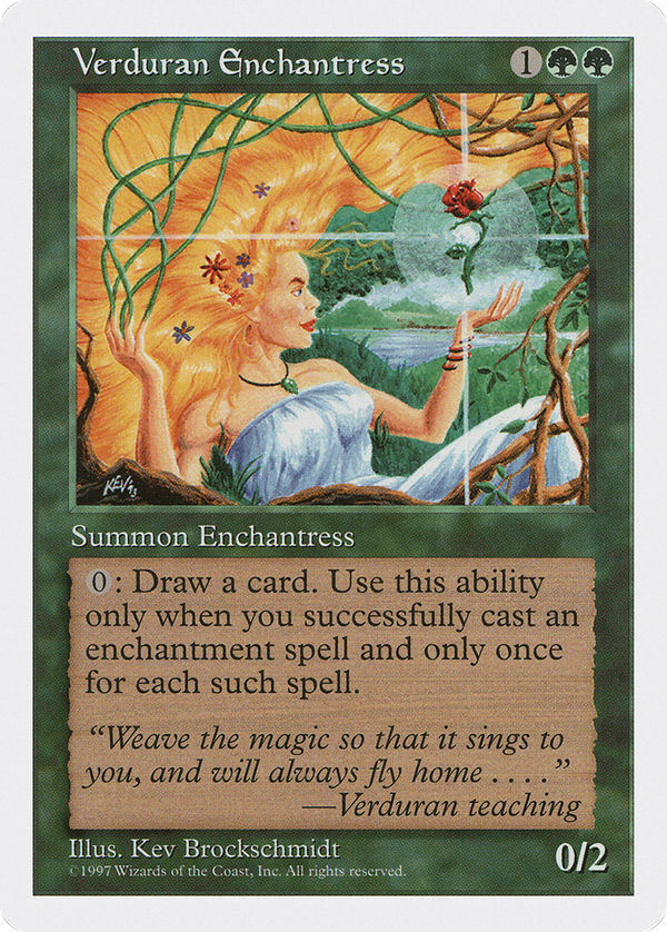 Verduran Enchantress (5ED-) - Fifth Edition