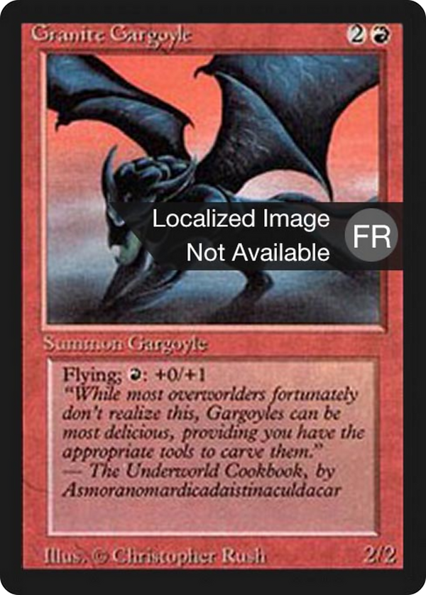 Granite Gargoyle (FBB-) - Foreign Black Border