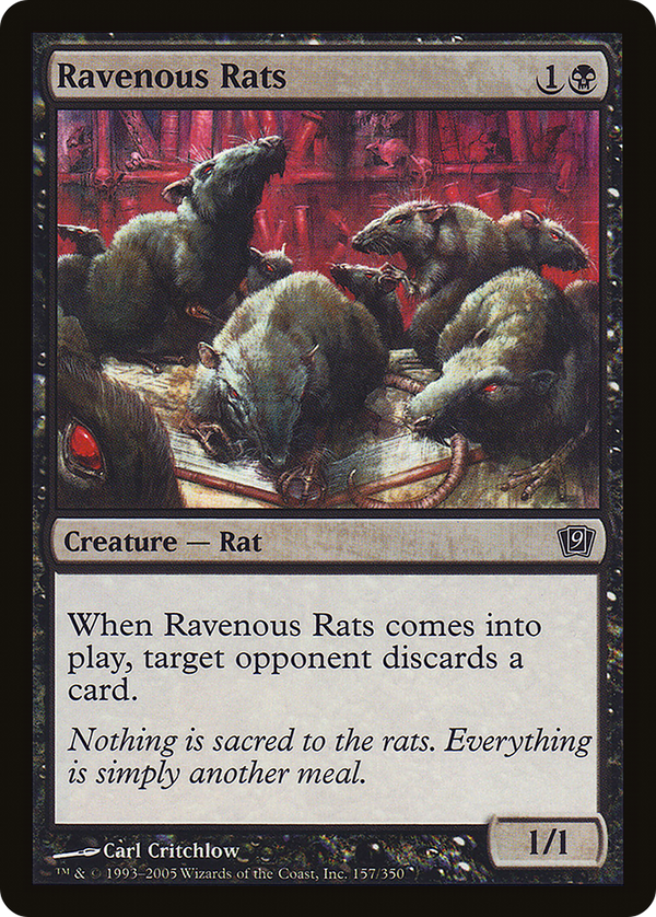 Ravenous Rats (9ED-157) - 9th Edition Foil