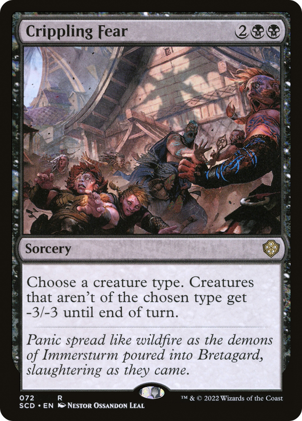 Crippling Fear (SCD-072) - Starter Commander Decks