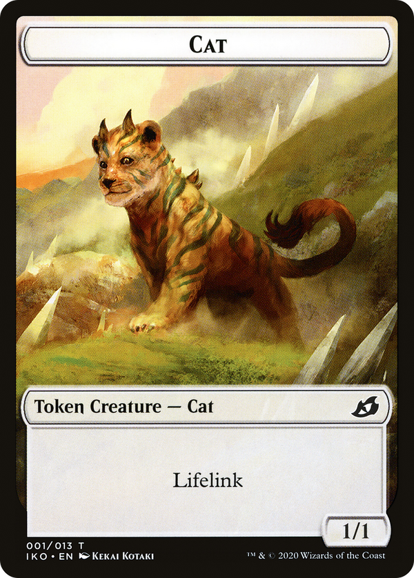 Cat (TIKO-001) - Ikoria: Lair of Behemoths Tokens Foil