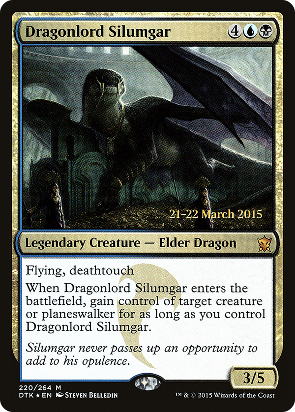 Dragonlord Silumgar (PRE-220S) - Dragons of Tarkir Promos Foil