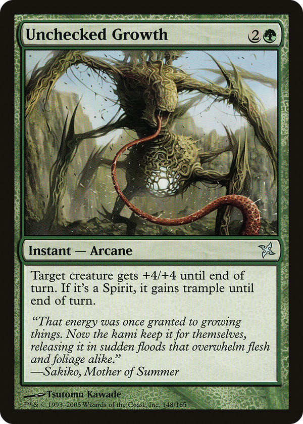 Unchecked Growth (BOK-148) - Betrayers of Kamigawa