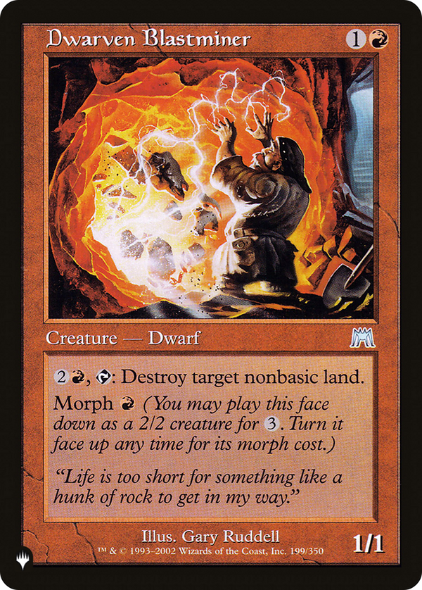 Dwarven Blastminer (LIST-ONS-199) - The List